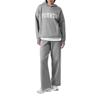 Grey - Lifestyle - 4th & Reckless Womens-Ladies Cameron Wide Leg Jogging Bottoms