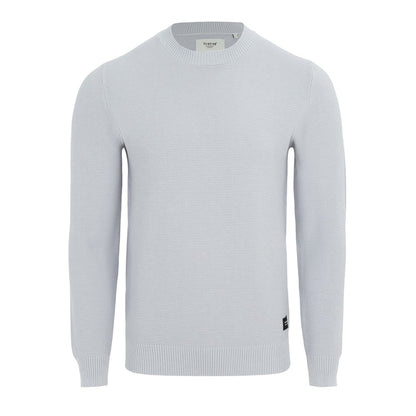 Light Grey - Front - Firetrap Mens Knitted Crew Neck Jumper