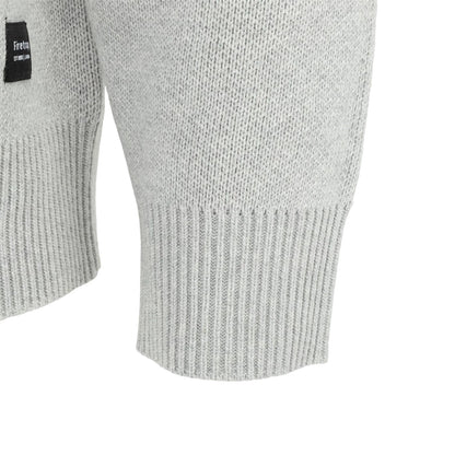 Light Grey - Lifestyle - Firetrap Mens Knitted Cotton Crew Neck Sweatshirt