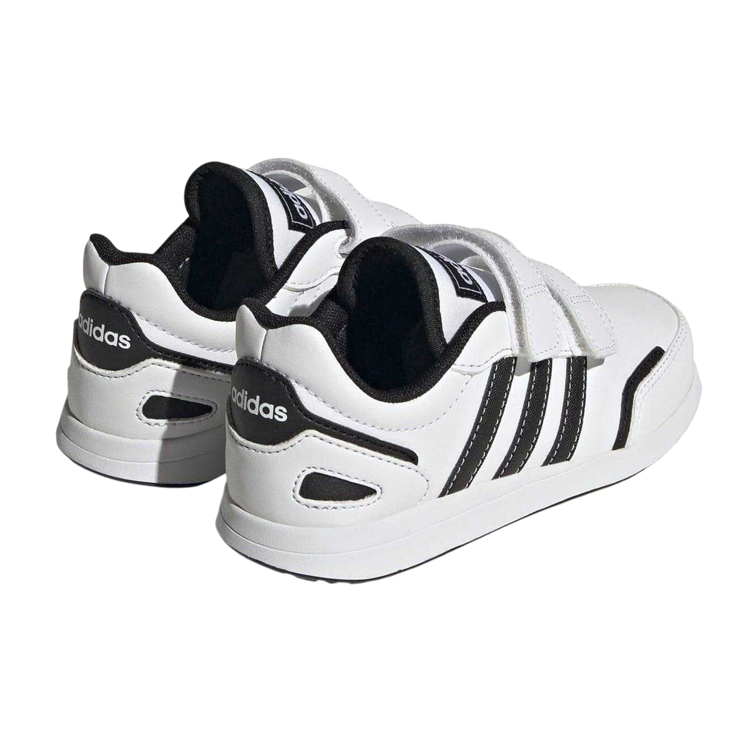 White - Back - Adidas Boys VS Switch 3 Stripes Trainers