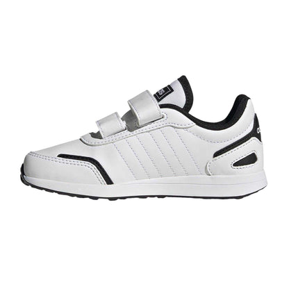 White - Side - Adidas Boys VS Switch 3 Stripes Trainers