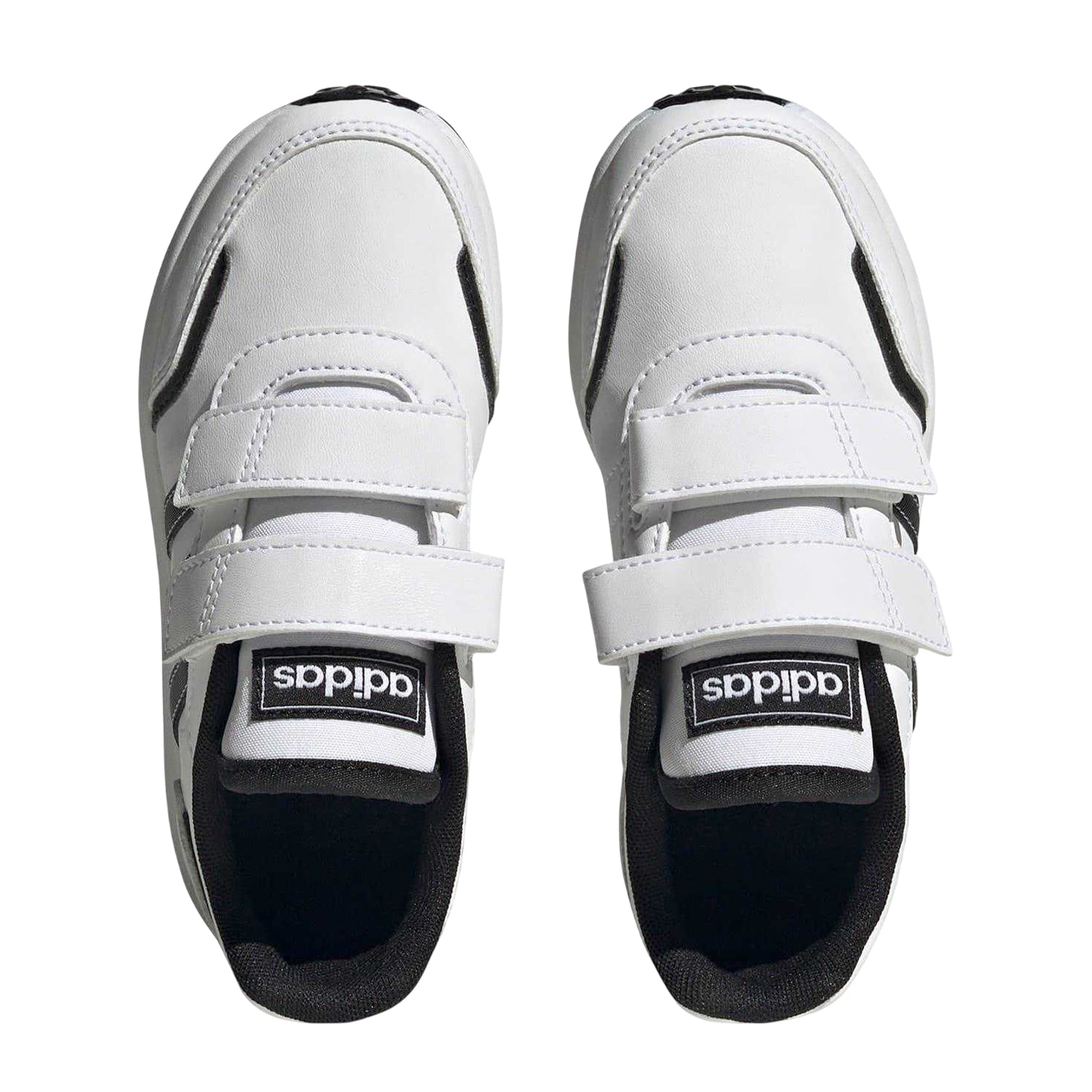 White - Lifestyle - Adidas Boys VS Switch 3 Stripes Trainers