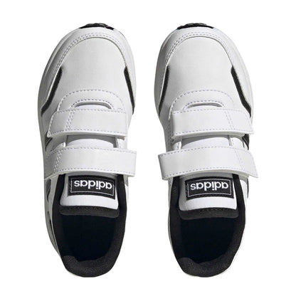 White - Lifestyle - Adidas Boys VS Switch 3 Stripes Trainers