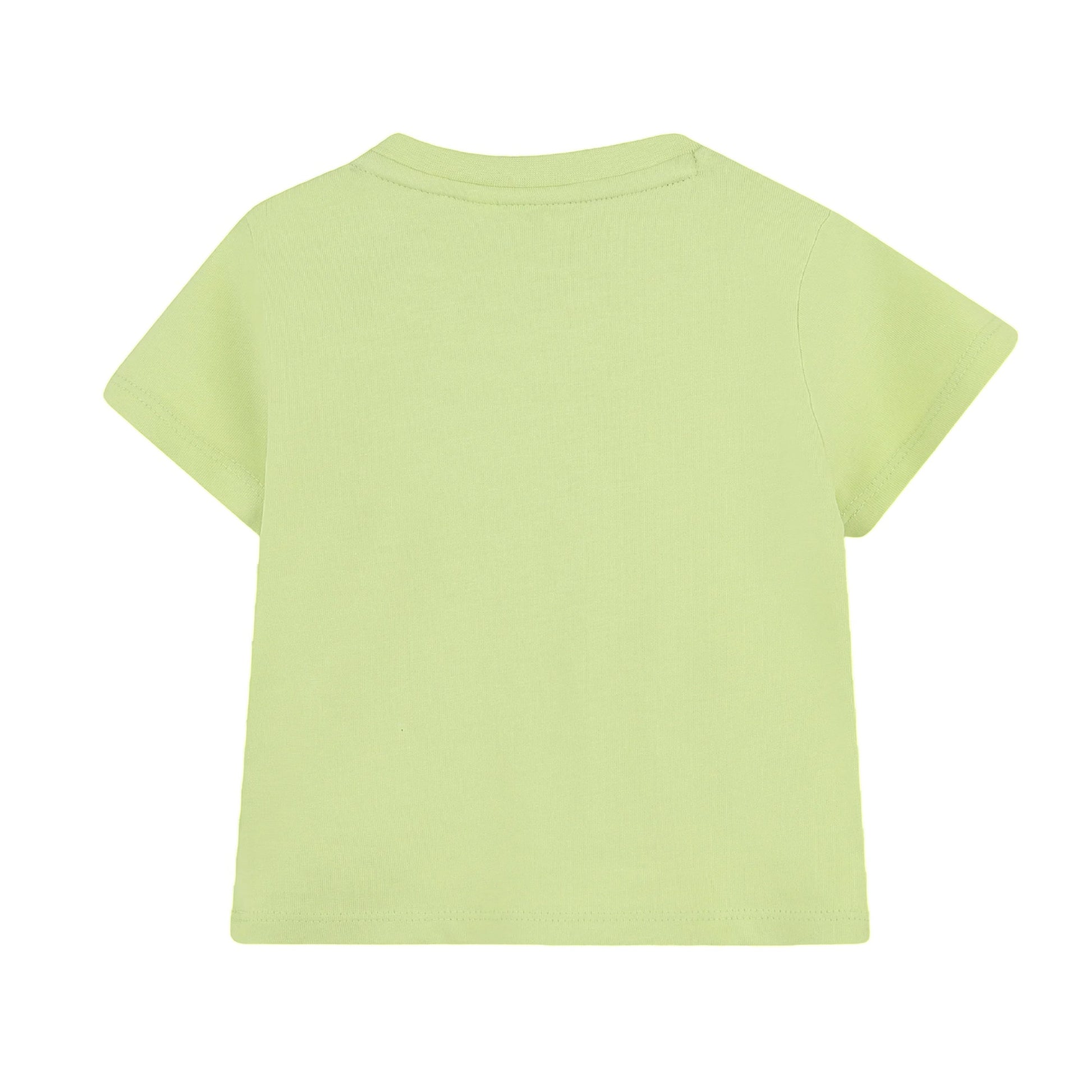 Apple Green - Back - Boss Childrens-Kids Lettering Crew Neck Regular T-Shirt