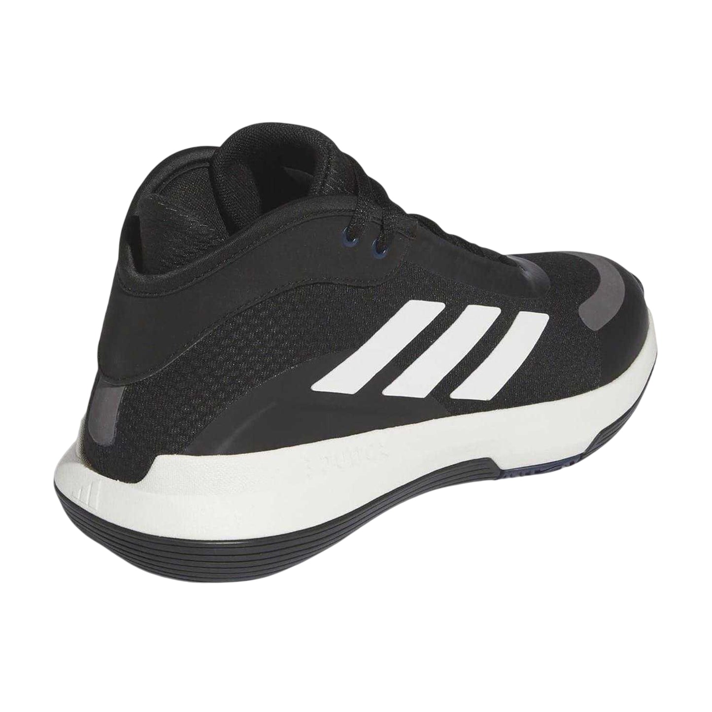 Black-White-Charcoal - Back - Adidas Mens Bounce Legends Logo Trainers
