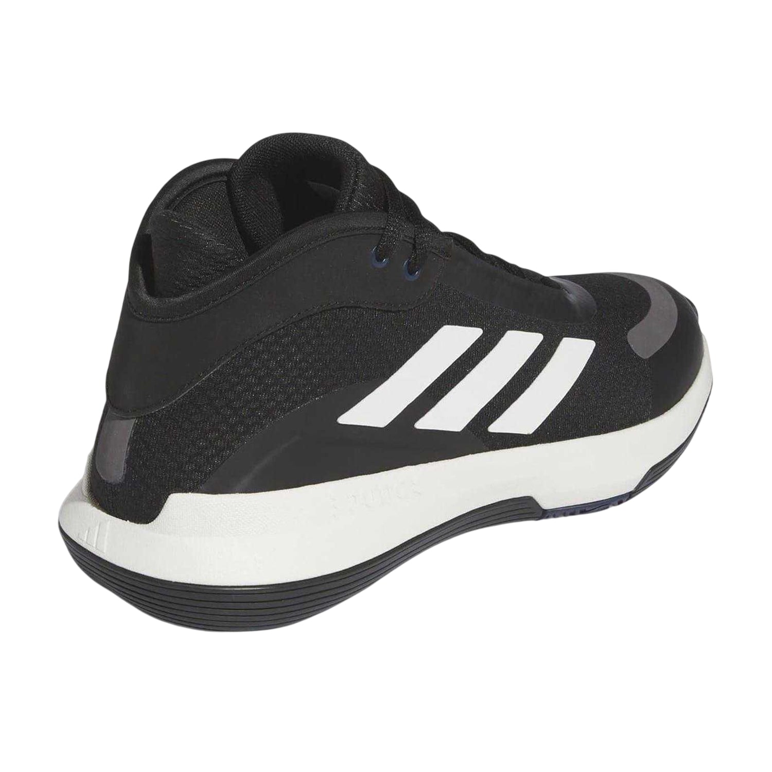 Black-White-Charcoal - Back - Adidas Mens Bounce Legends Logo Trainers