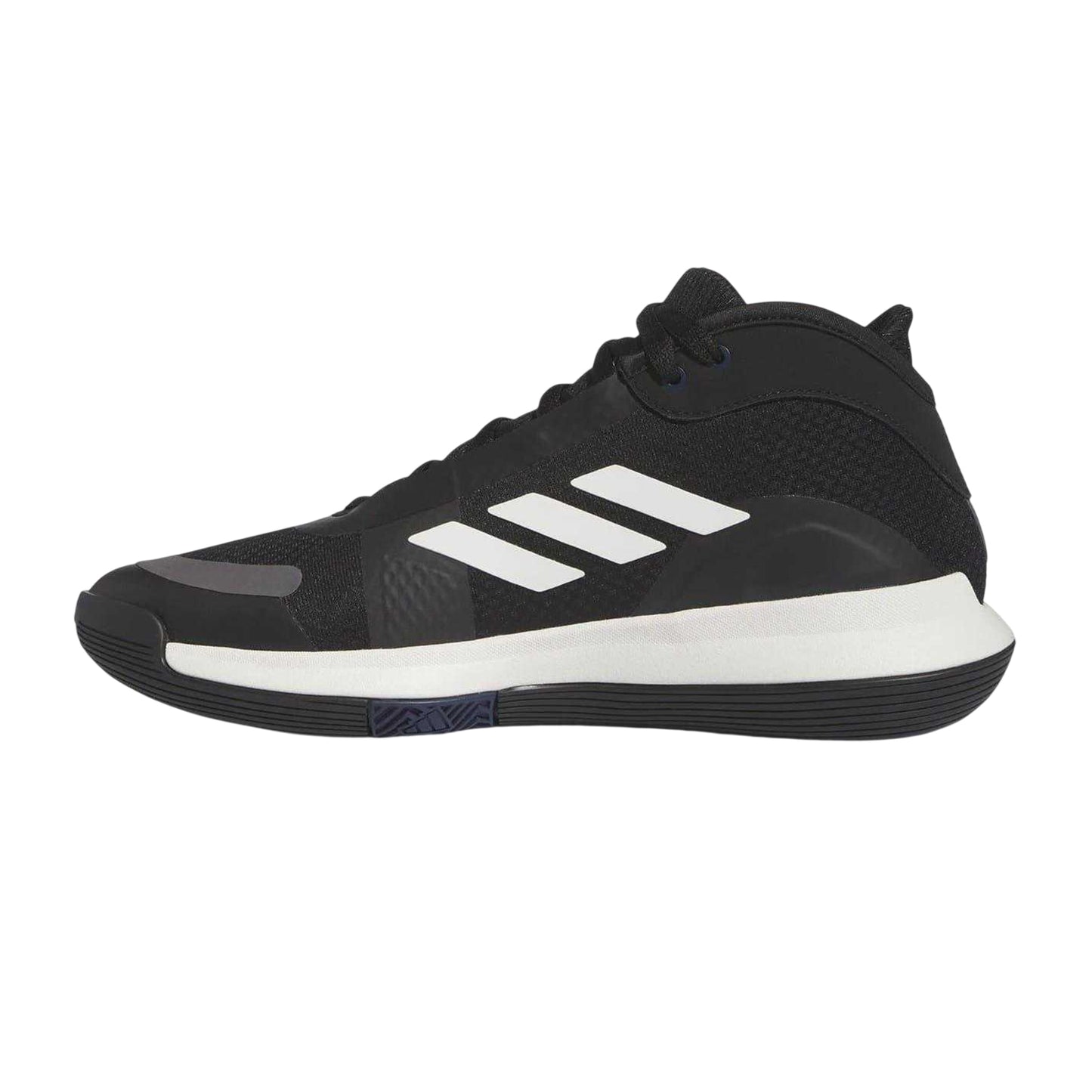 Black-White-Charcoal - Side - Adidas Mens Bounce Legends Logo Trainers