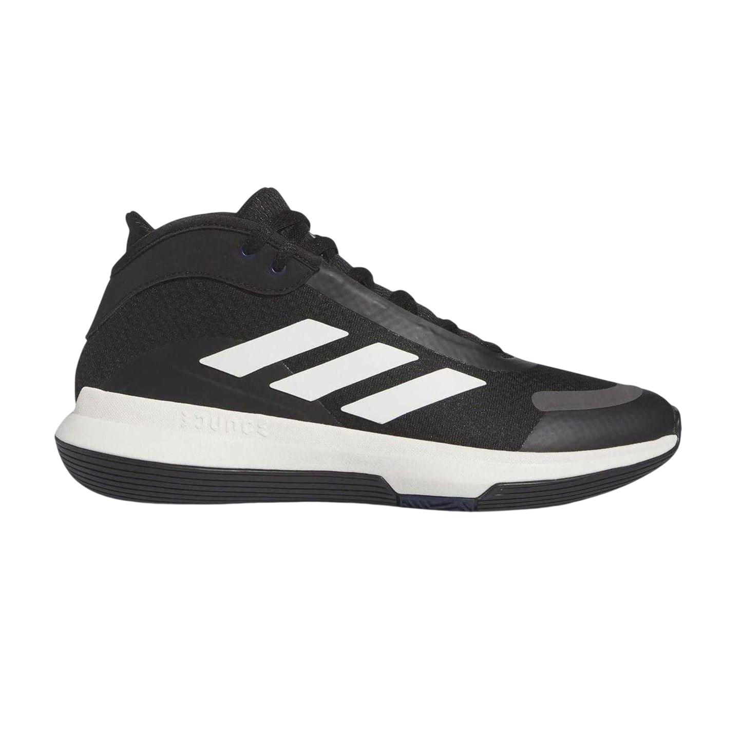 Black-White-Charcoal - Front - Adidas Mens Bounce Legends Logo Trainers