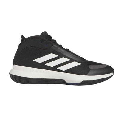 Black-White-Charcoal - Front - Adidas Mens Bounce Legends Logo Trainers
