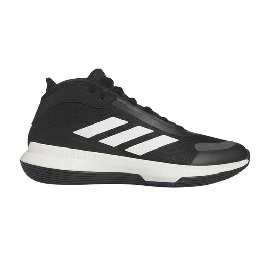 Black-White-Charcoal - Front - Adidas Mens Bounce Legends Logo Trainers