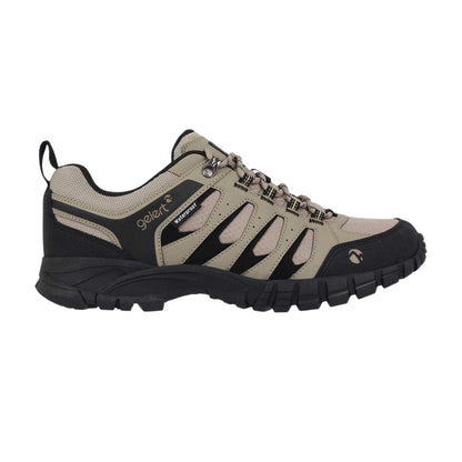 Stone-Black - Front - Gelert Mens Ridgeway Leather Lace Up Hiking Boots