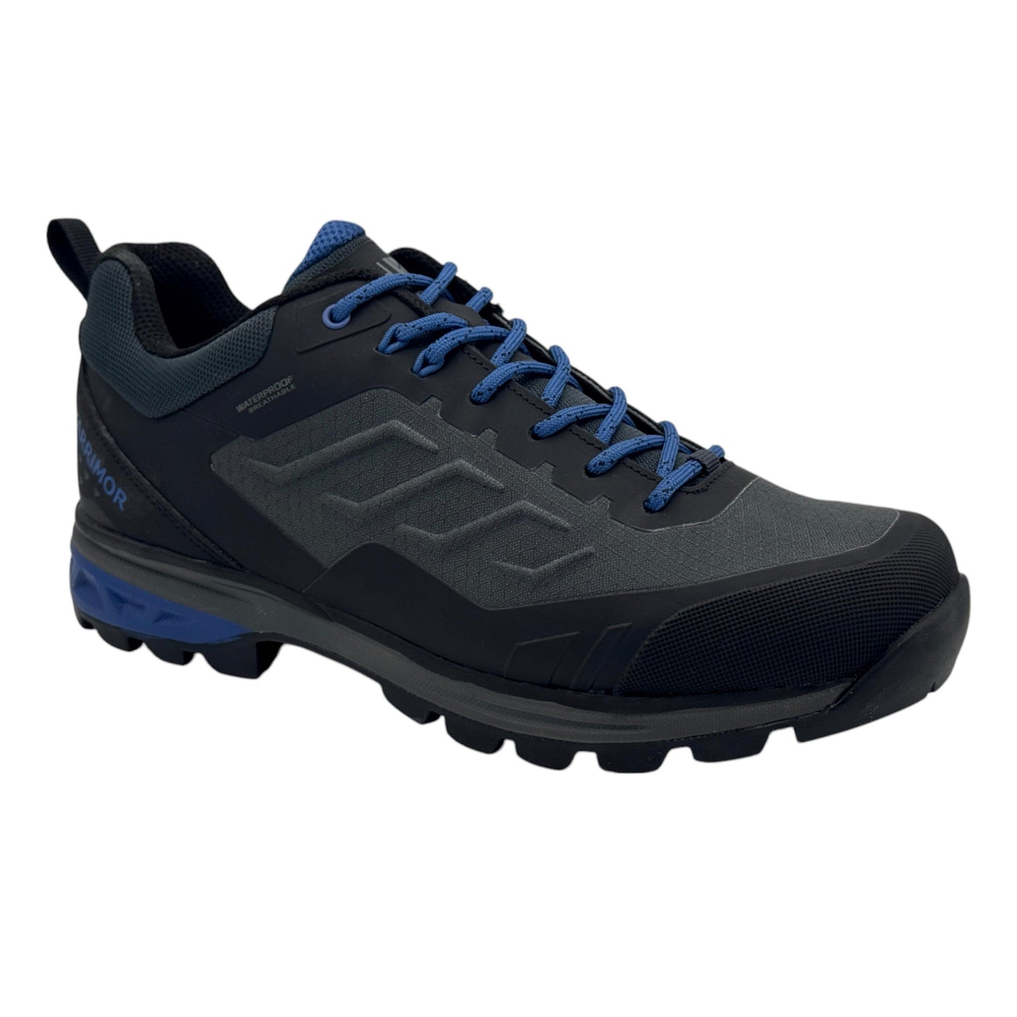 Black - Front - Karrimor Mens Hottraverse Leather Waterproof Hiking Boots