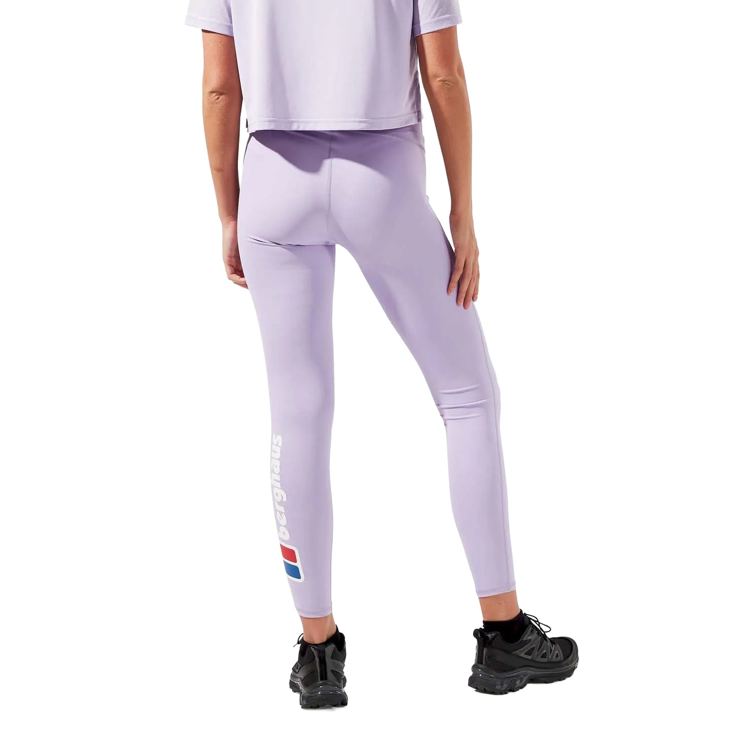 Purple - Back - Berghaus Womens-Ladies Core Logo Leggings