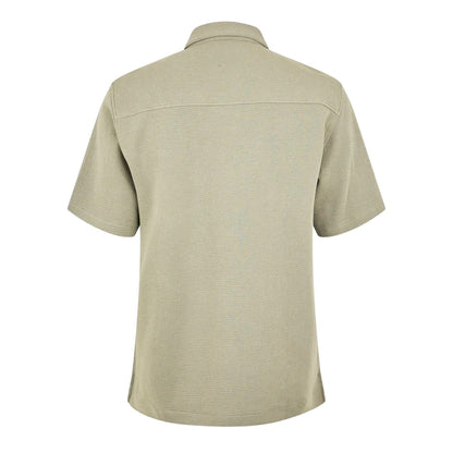 Silver Sage - Back - Jack Wills Mens Waffle Short-Sleeved Shirt