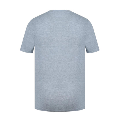 Grey Marl - Back - Slazenger Mens Embroidered Logo Cotton T-Shirt