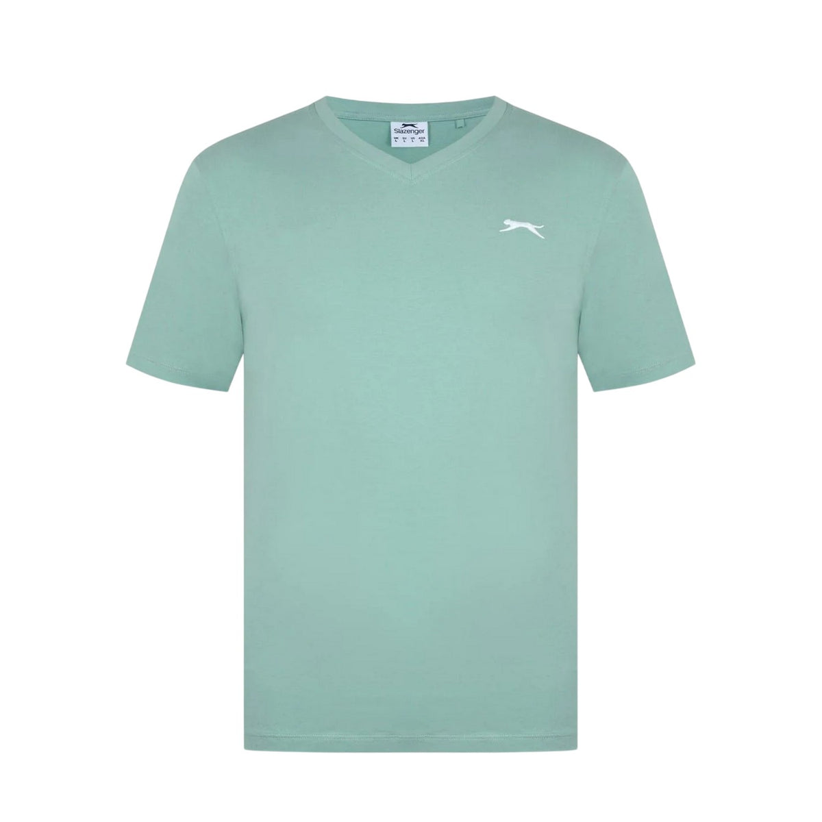 Pistachio - Front - Slazenger Mens Embroidered Logo Cotton T-Shirt