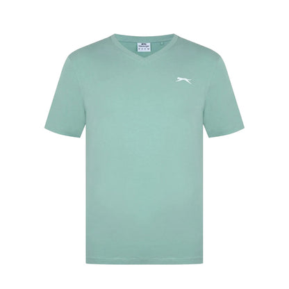 Pistachio - Front - Slazenger Mens Embroidered Logo Cotton T-Shirt