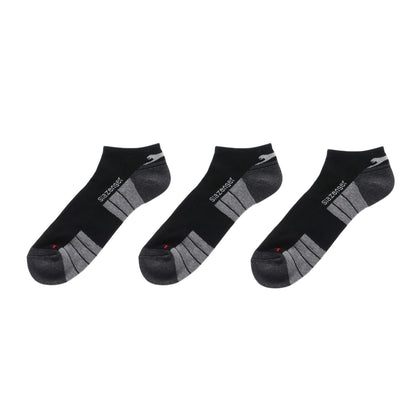 Black - Back - Slazenger Mens Cushioned Trainer Socks (Pack of 3)