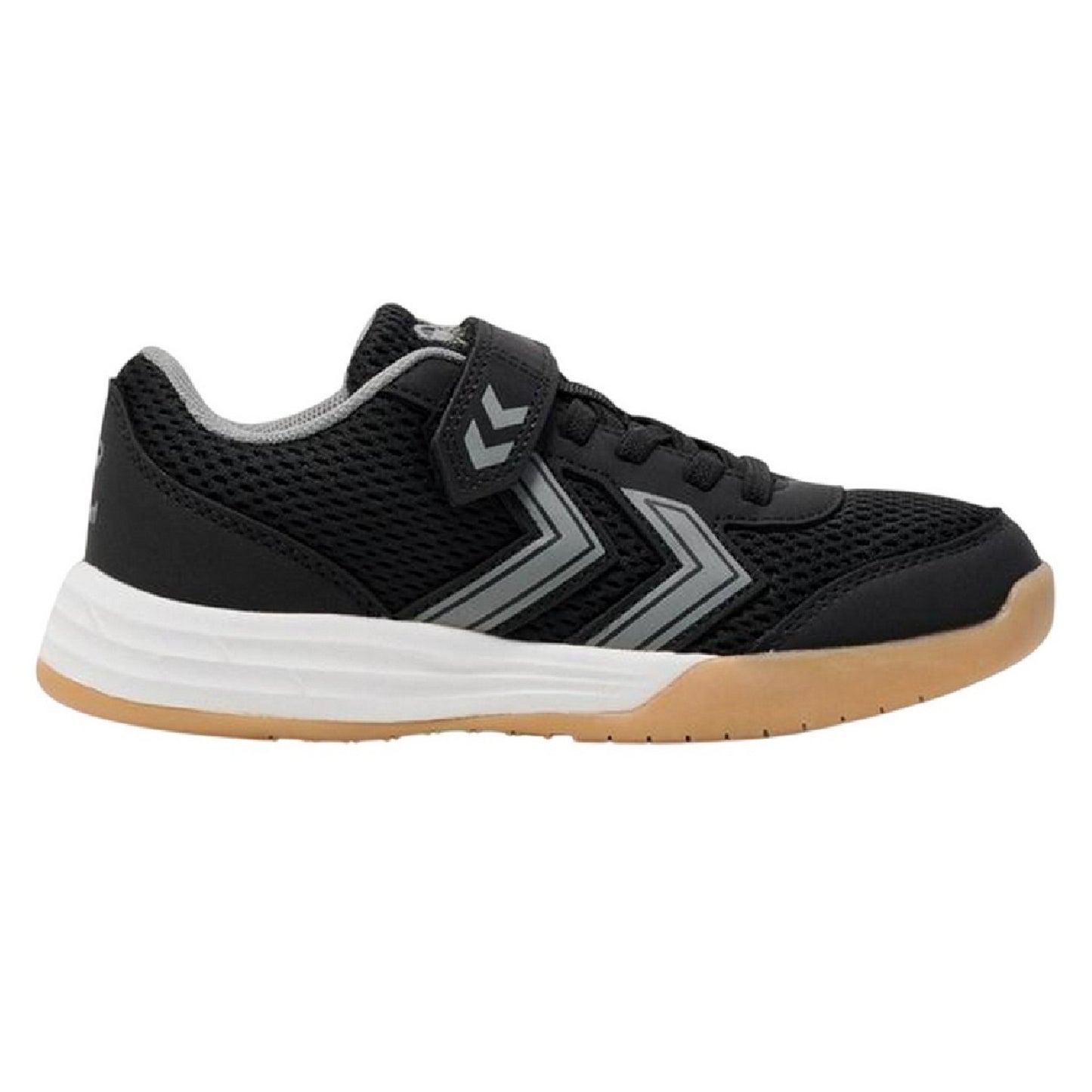 Black - Front - Hummel Childrens-Kids Multiplay Flex Vc Flat Indoor Court Trainers