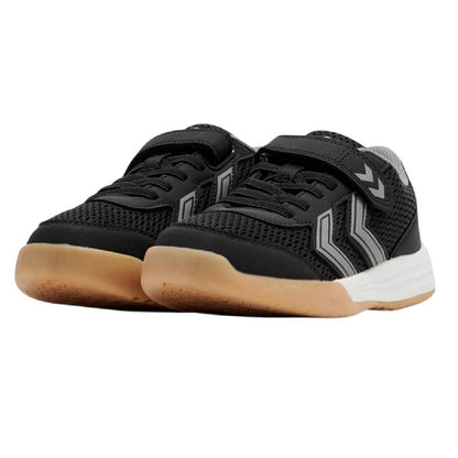 Black - Side - Hummel Childrens-Kids Multiplay Flex Vc Flat Indoor Court Trainers
