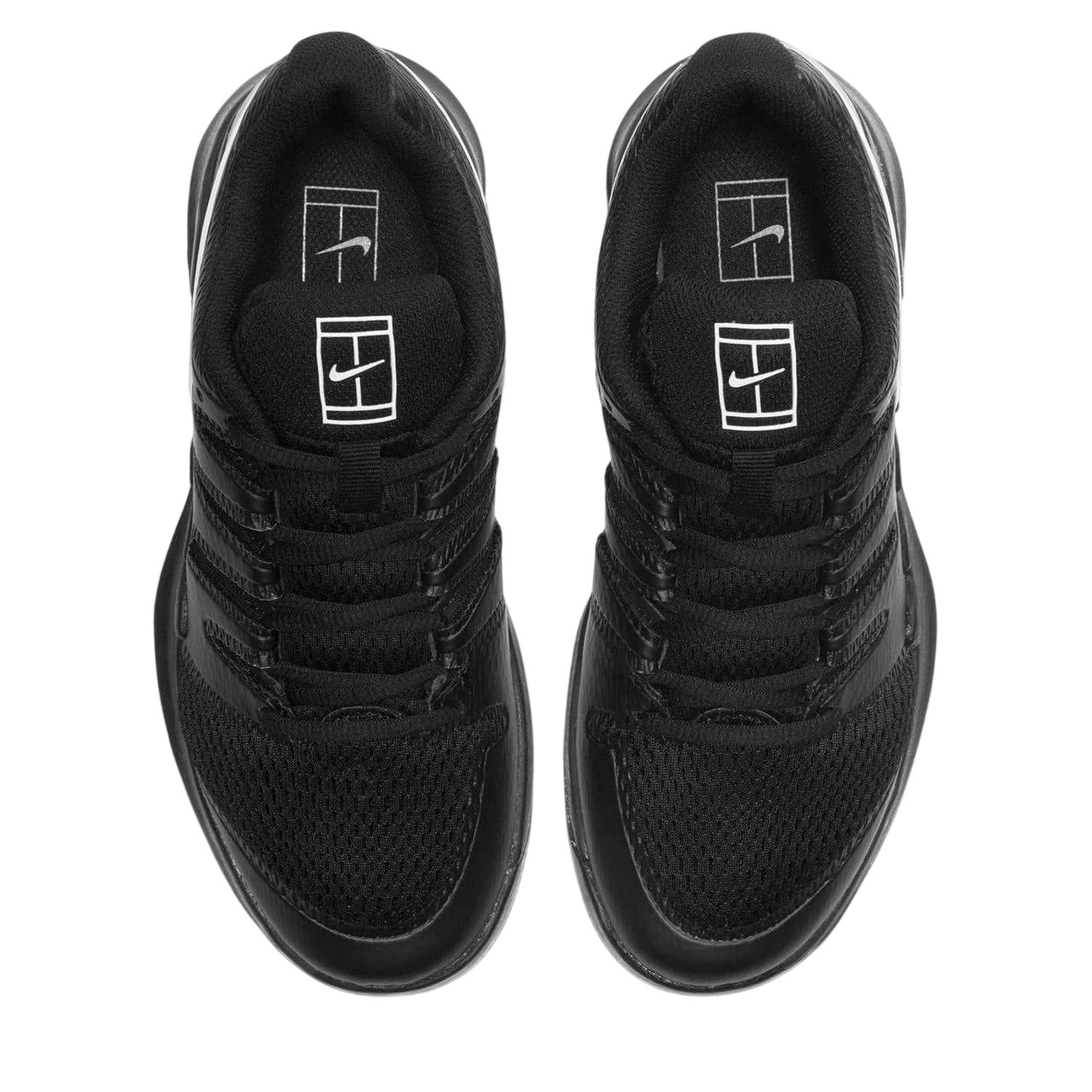 Black - Pack Shot - Nike Childrens-Kids Vapor Tennis Shoes
