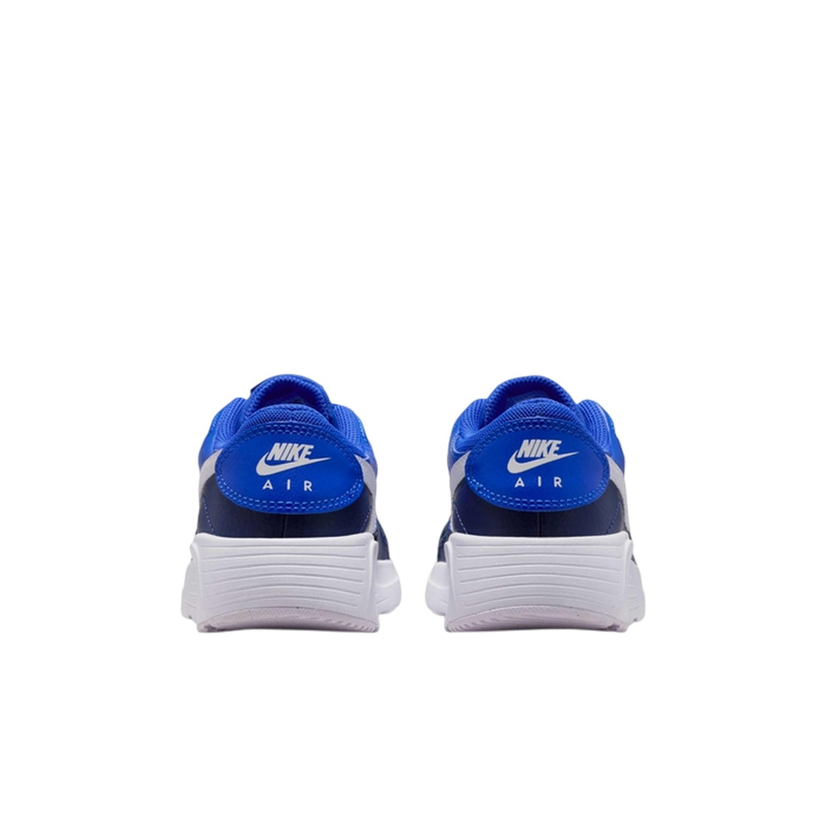 Royal Blue-White-Navy - Back - Nike Childrens-Kids Air Max SC Leather Trainers