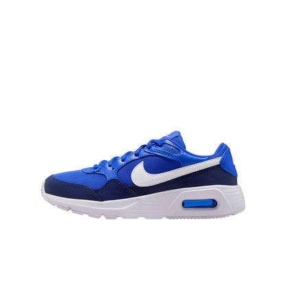 Royal Blue-White-Navy - Side - Nike Childrens-Kids Air Max SC Leather Trainers