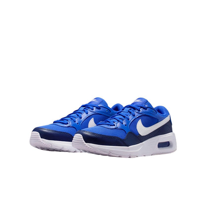 Royal Blue-White-Navy - Lifestyle - Nike Childrens-Kids Air Max SC Leather Trainers