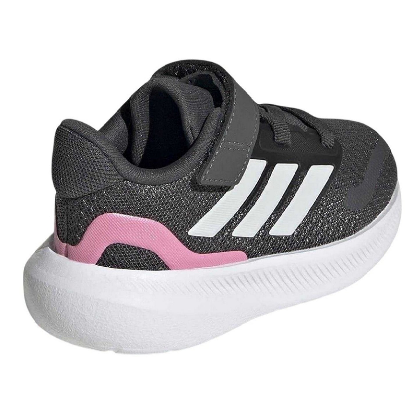 Grey-Pink - Back - Adidas Baby Runfalcon 5 Trainers