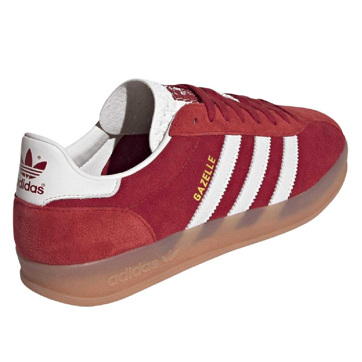 Team Red - Back - Adidas Childrens-Kids Gazelle Heritage Leather Trainers