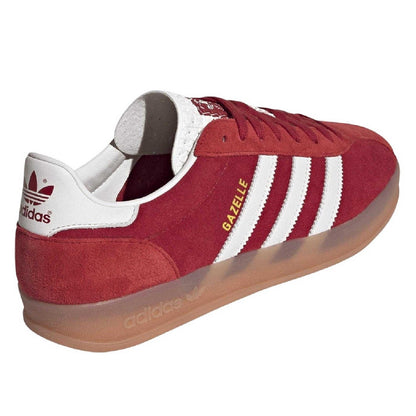 Team Red - Back - Adidas Childrens-Kids Gazelle Heritage Leather Trainers