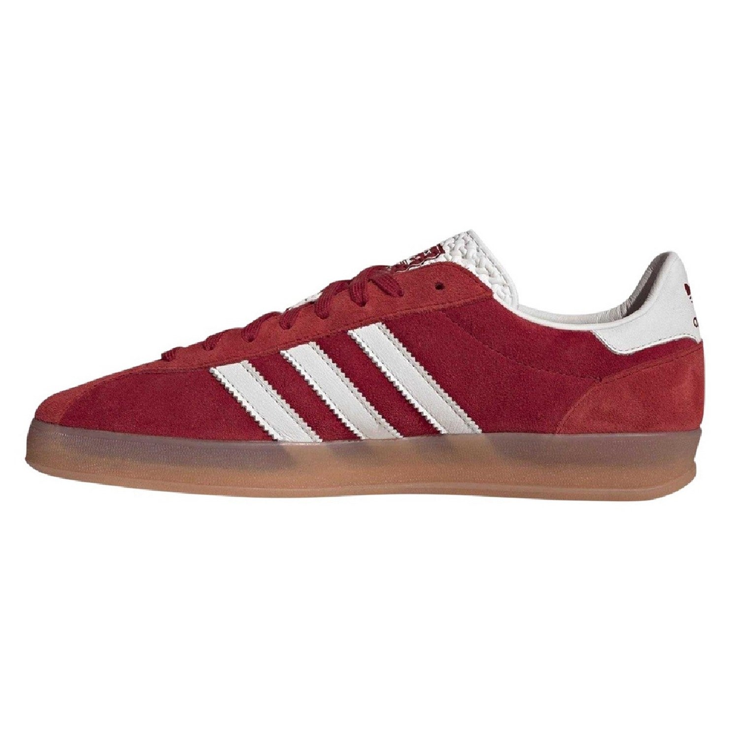 Team Red - Side - Adidas Childrens-Kids Gazelle Heritage Leather Trainers