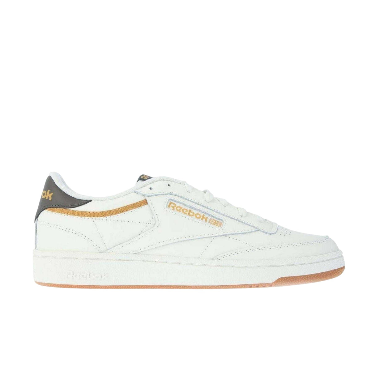 Chalk - Front - Reebok Mens Classics Club C 85 Leather Trainers