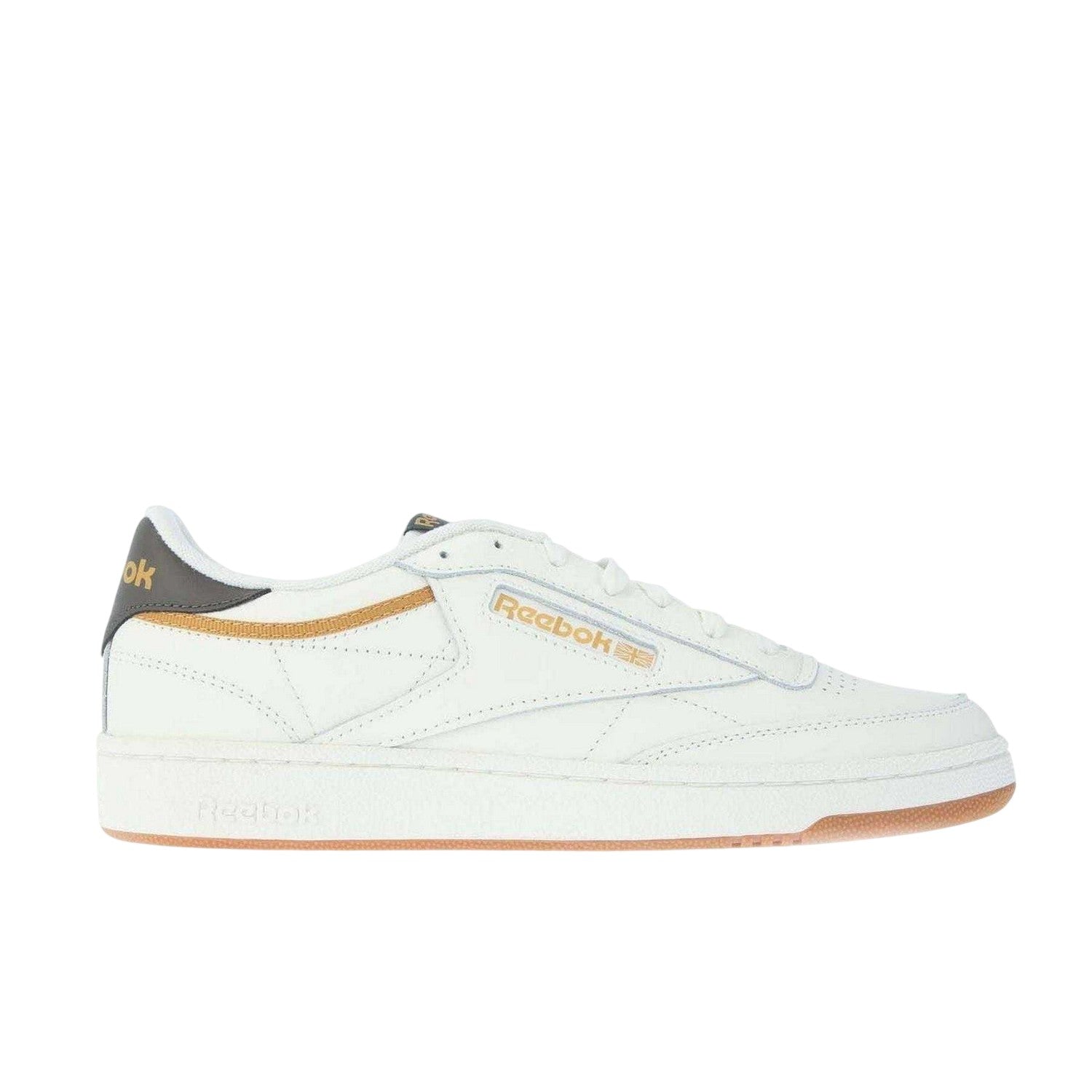 Chalk - Front - Reebok Mens Classics Club C 85 Leather Trainers