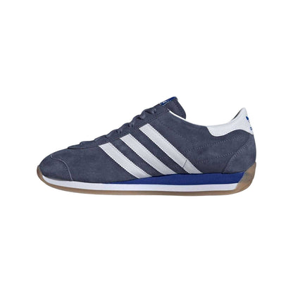Navy - Side - Adidas Mens Originals Japan Nubuck Trainers