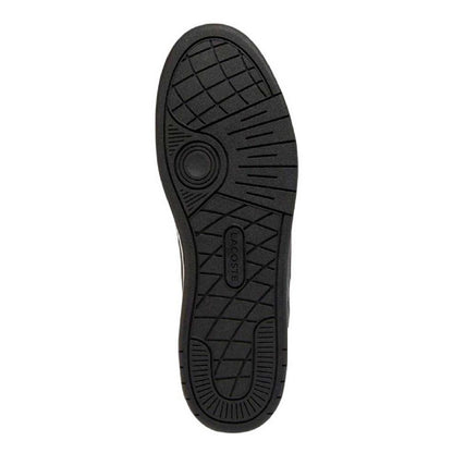 White-Black - Lifestyle - Lacoste Mens T-Clip Leather Low Cut Flat Trainers