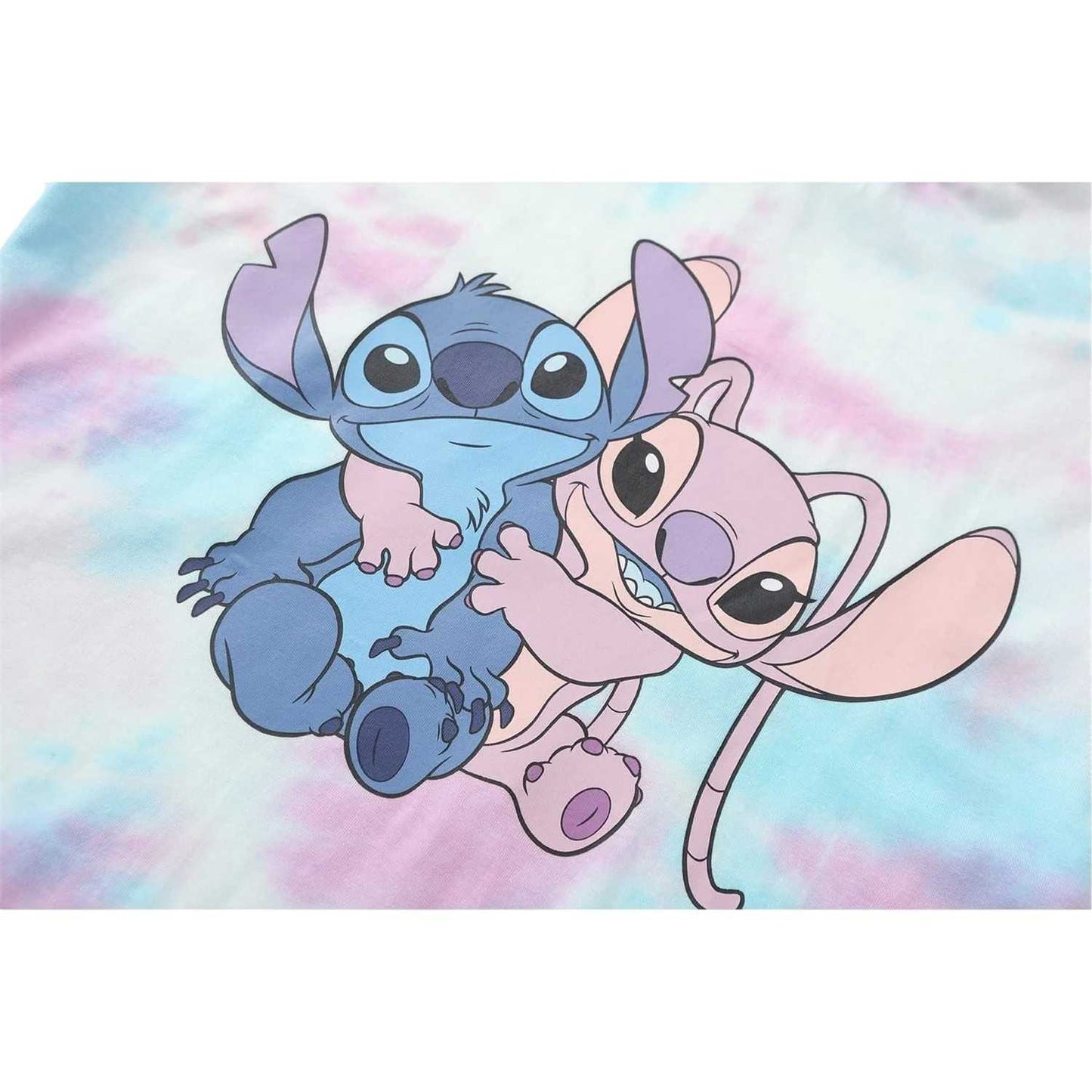 Multicoloured - Side - Lilo & Stitch Childrens-Kids Stitch & Angel T-Shirt