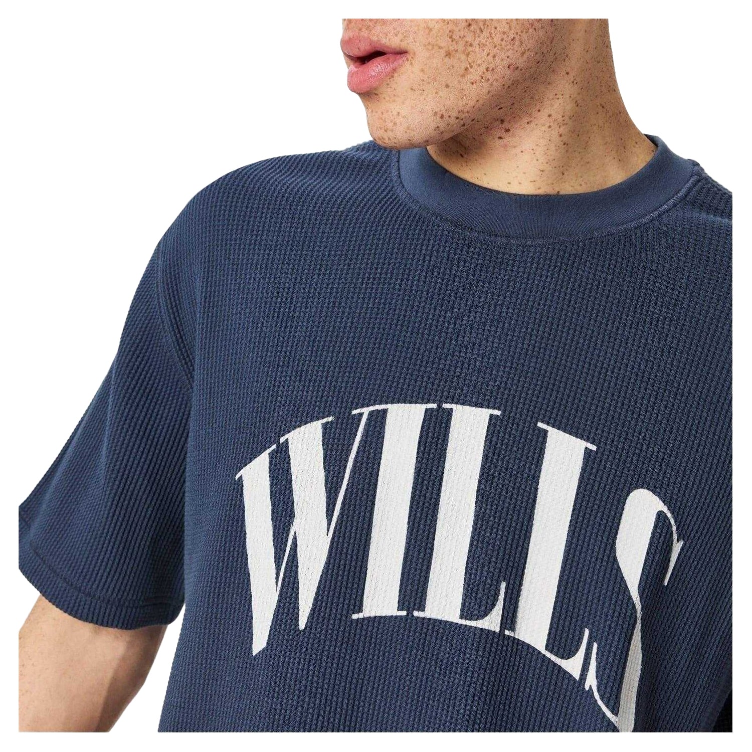Night Sky - Side - Jack Wills Mens Waffle T-Shirt