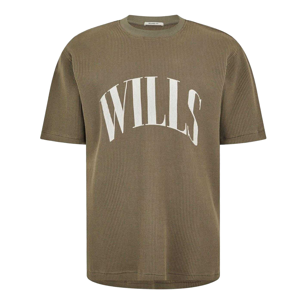 Smokey Blue - Front - Jack Wills Mens Waffle T-Shirt