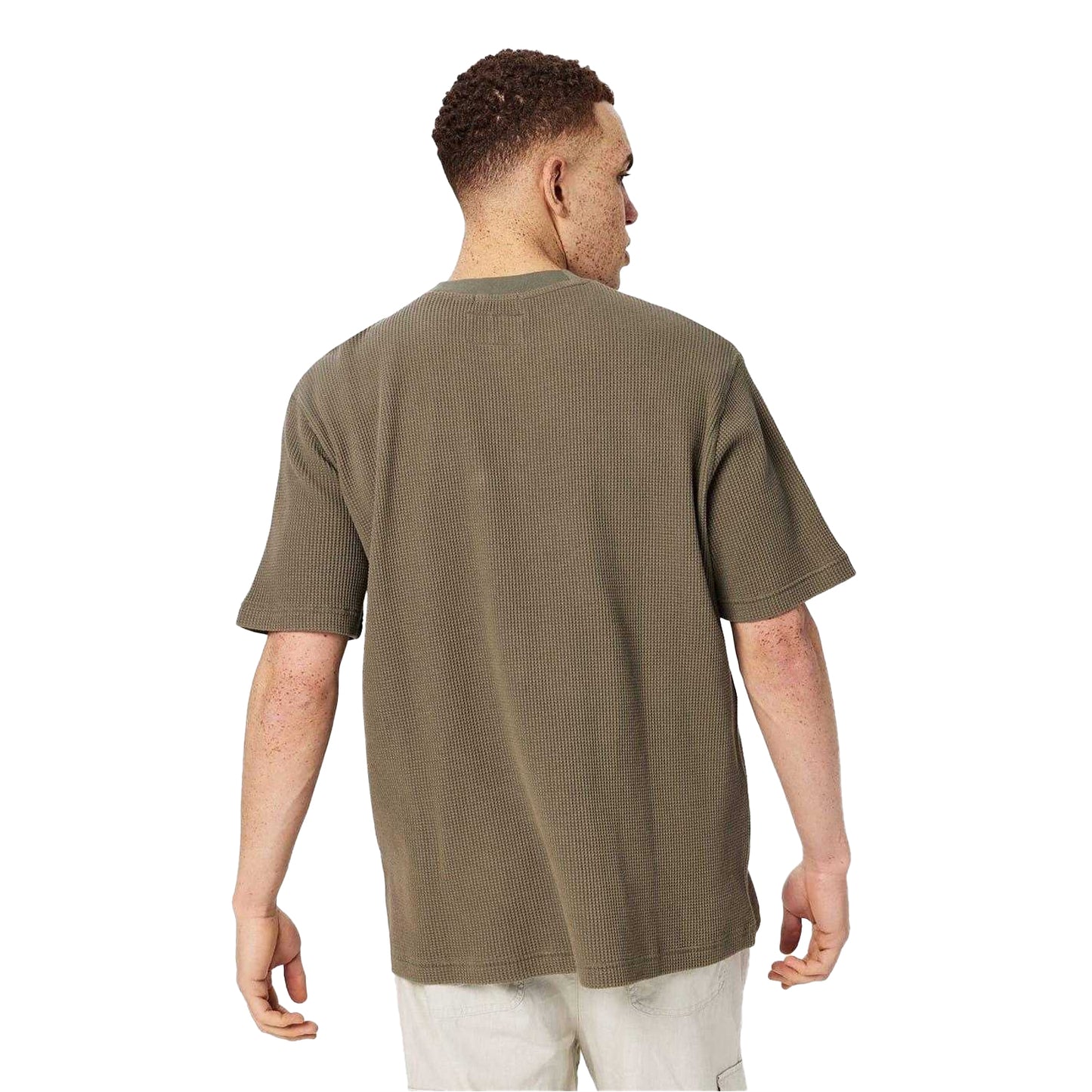 Smokey Blue - Back - Jack Wills Mens Waffle T-Shirt