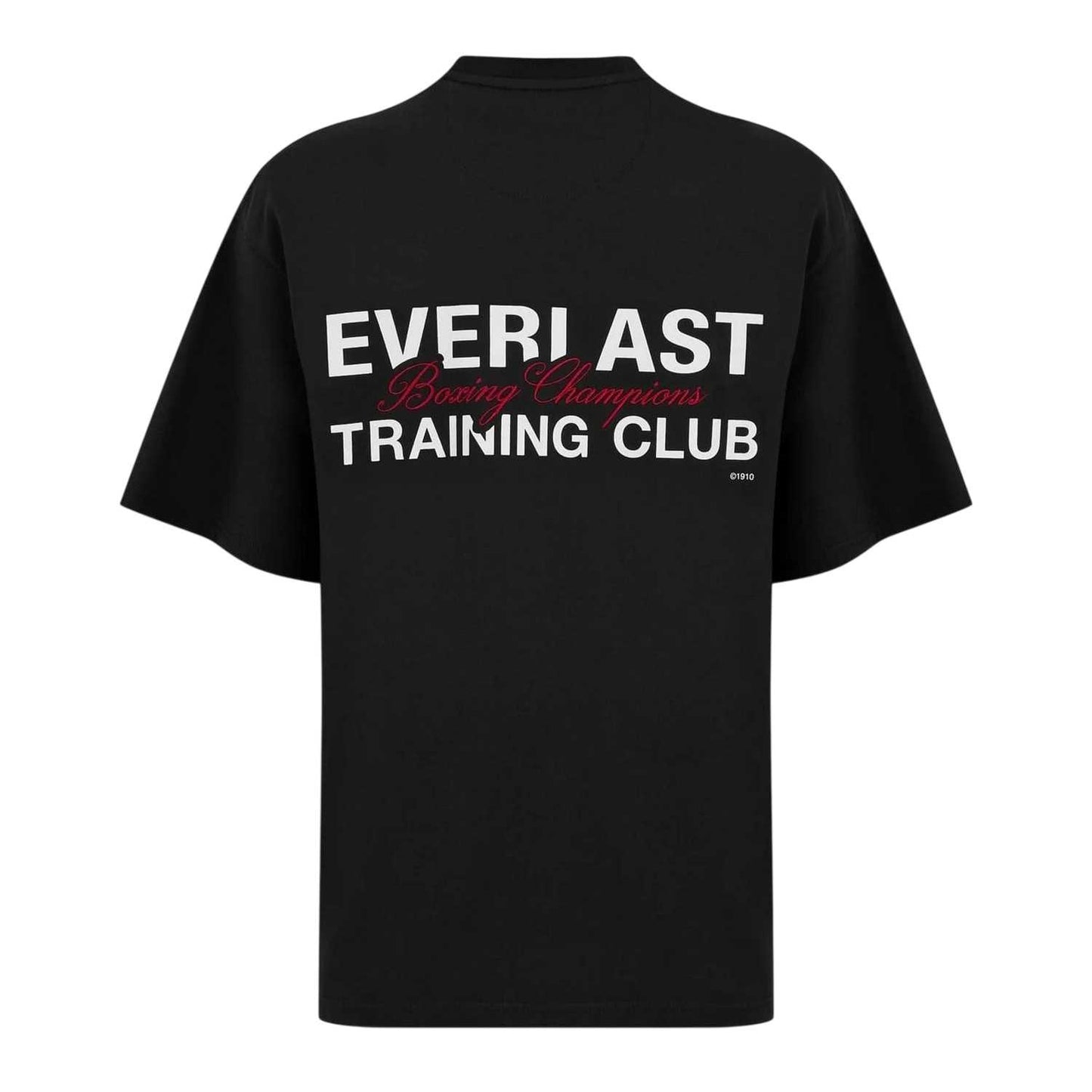 Black - Back - Everlast Mens Oversized T-Shirt