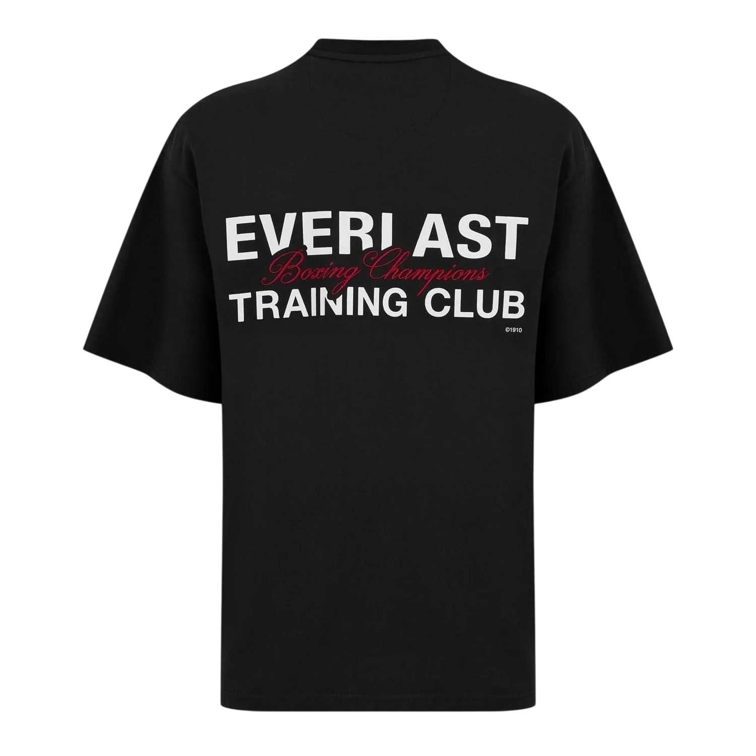 Black - Back - Everlast Mens Oversized T-Shirt