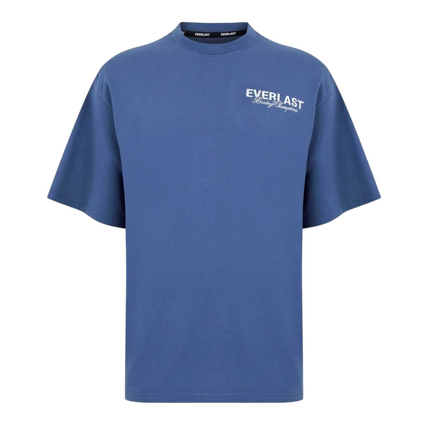 Indigo - Front - Everlast Mens Oversized T-Shirt