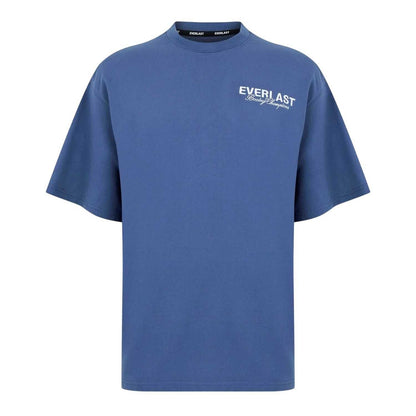 Indigo - Front - Everlast Mens Oversized T-Shirt