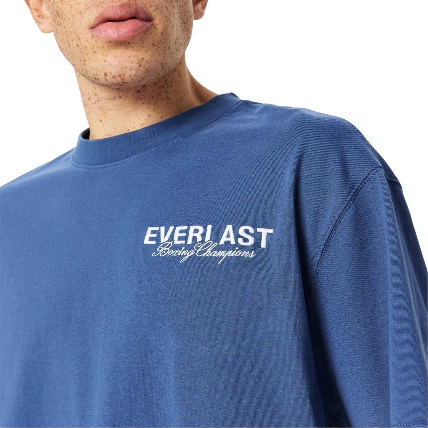 Indigo - Side - Everlast Mens Oversized T-Shirt