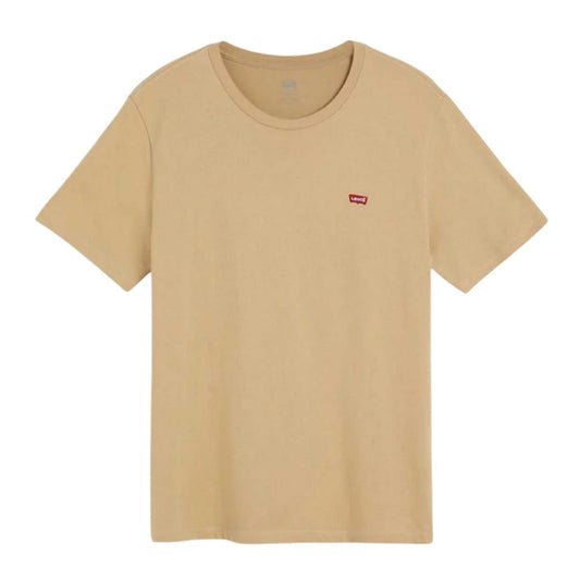 Sand - Front - Levis Mens Housemark T-Shirt