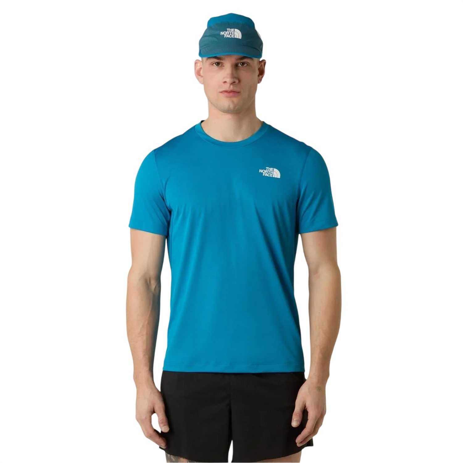 Dusky Blue - Side - The North Face Mens Lightbright Crew Neck Regular T-Shirt