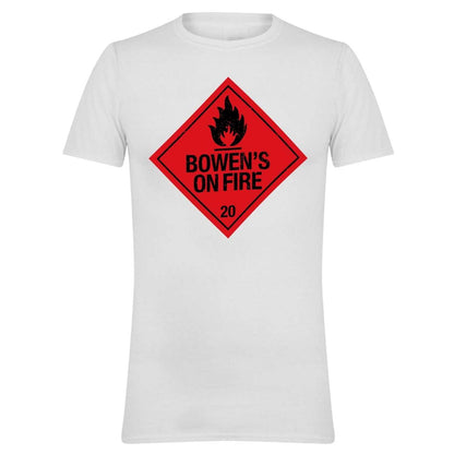 White - Front - AWD Unisex Adult Bowen´s On Fire T-Shirt