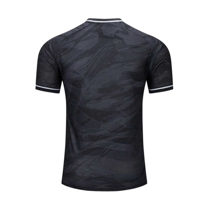 Black - Back - Kelme Mens Crew Neck Regular Competition T-Shirt