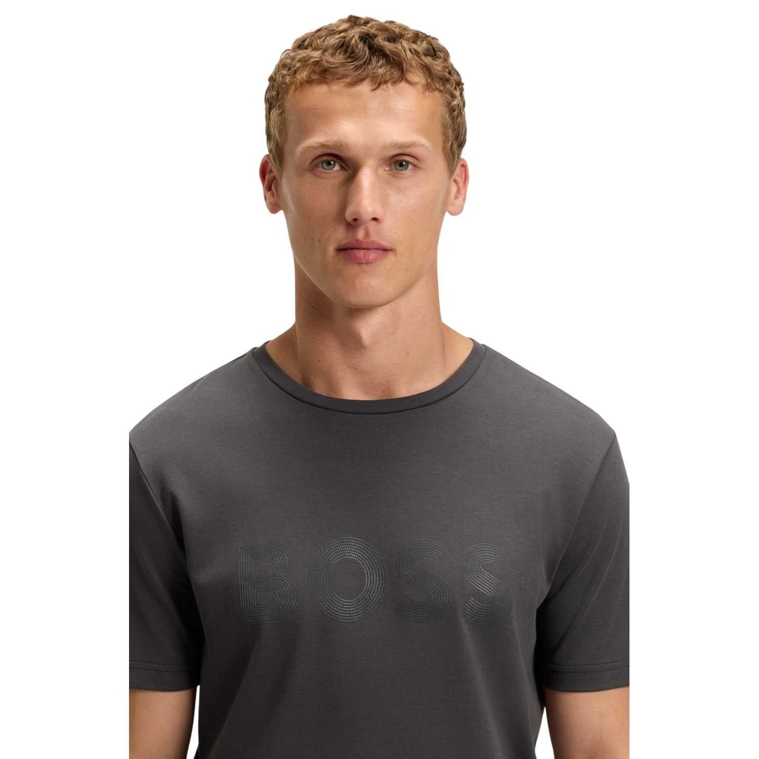 Dark Grey - Side - Boss Mens Future Regular T-Shirt